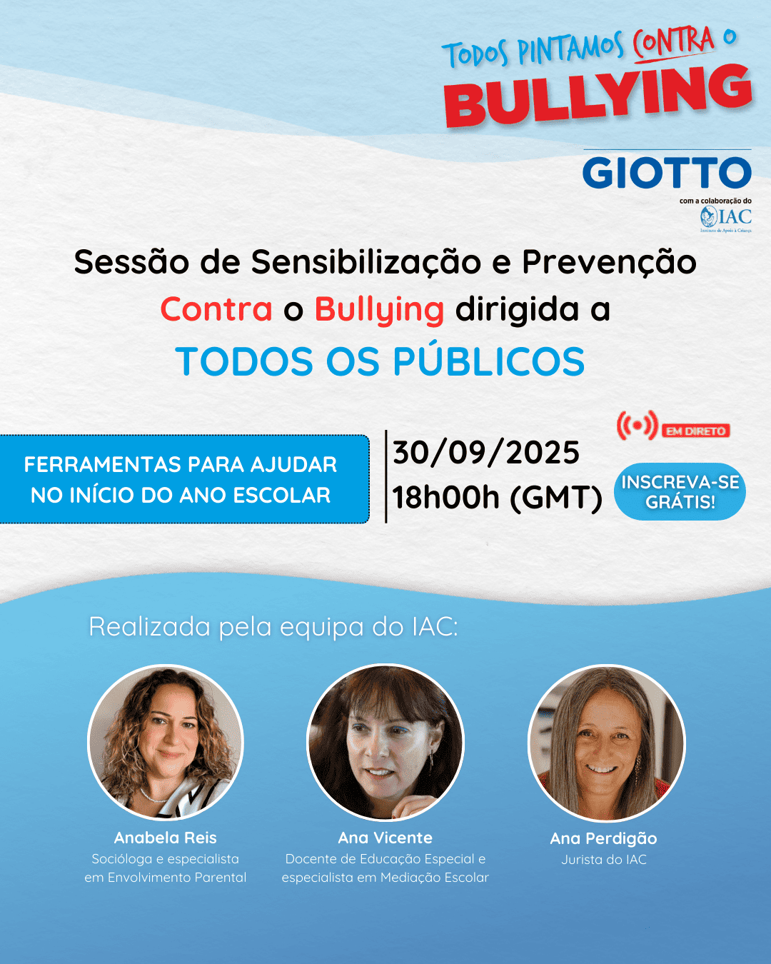 Sessão especial regresso às aulas